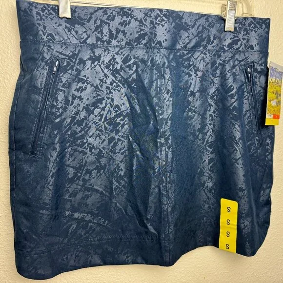 Travel Skort Lined Skirt Navy Golf Tennis Active Orvis Size S - Picture 3 of 12